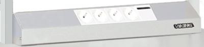 Power Panel Half Size 600 mm Power Strip Socket EMPTY Comfort Workbenches - CM-EPL-122-SHA-EMPTY